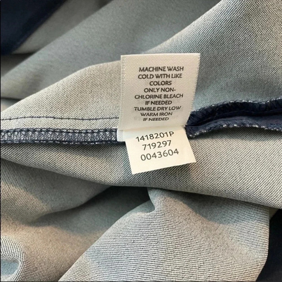 J. Jill Blue Stretch Shift Dress Size XS Petite - Picture 5 of 6